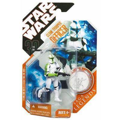 Star Wars - Saga Legends - Clone Trooper Officer - 30th Anniversary Collection - Hasbro (Attack Of The Clones) action figure collectible [Barcode 653569261230] - Main Image 1