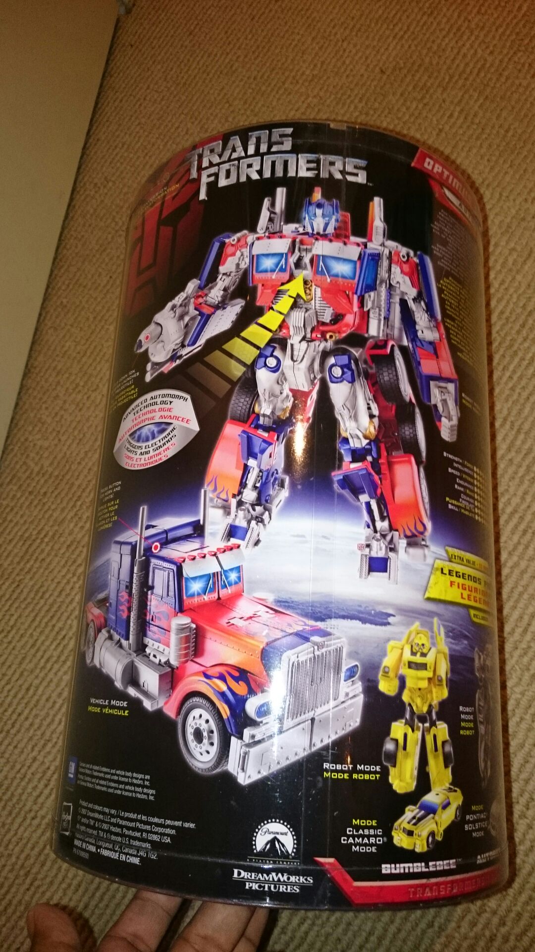 Optimus Prime Leader Class - Hasbro (Transformers (2007 Movie)) action figure collectible [Barcode 653569262848] - Main Image 2