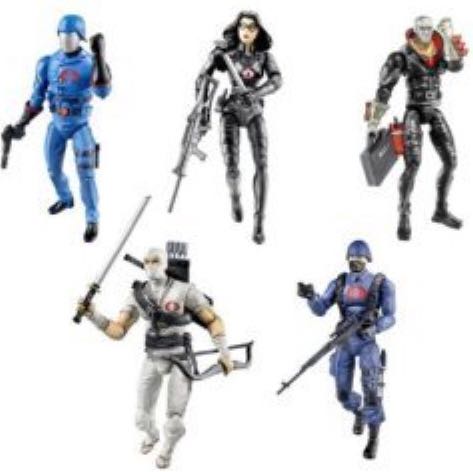G.I. Joe Cobra Figures Set - Hasbro (GI Joe 25th Anniversary) action figure collectible [Barcode 653569267584] - Main Image 2