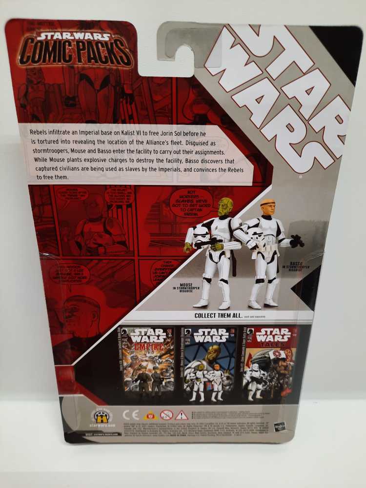 Mouse & Basso (in Disguise) - Star Wars Comic Pack - Hasbro (Star Wars) action figure collectible [Barcode 653569268642] - Main Image 2
