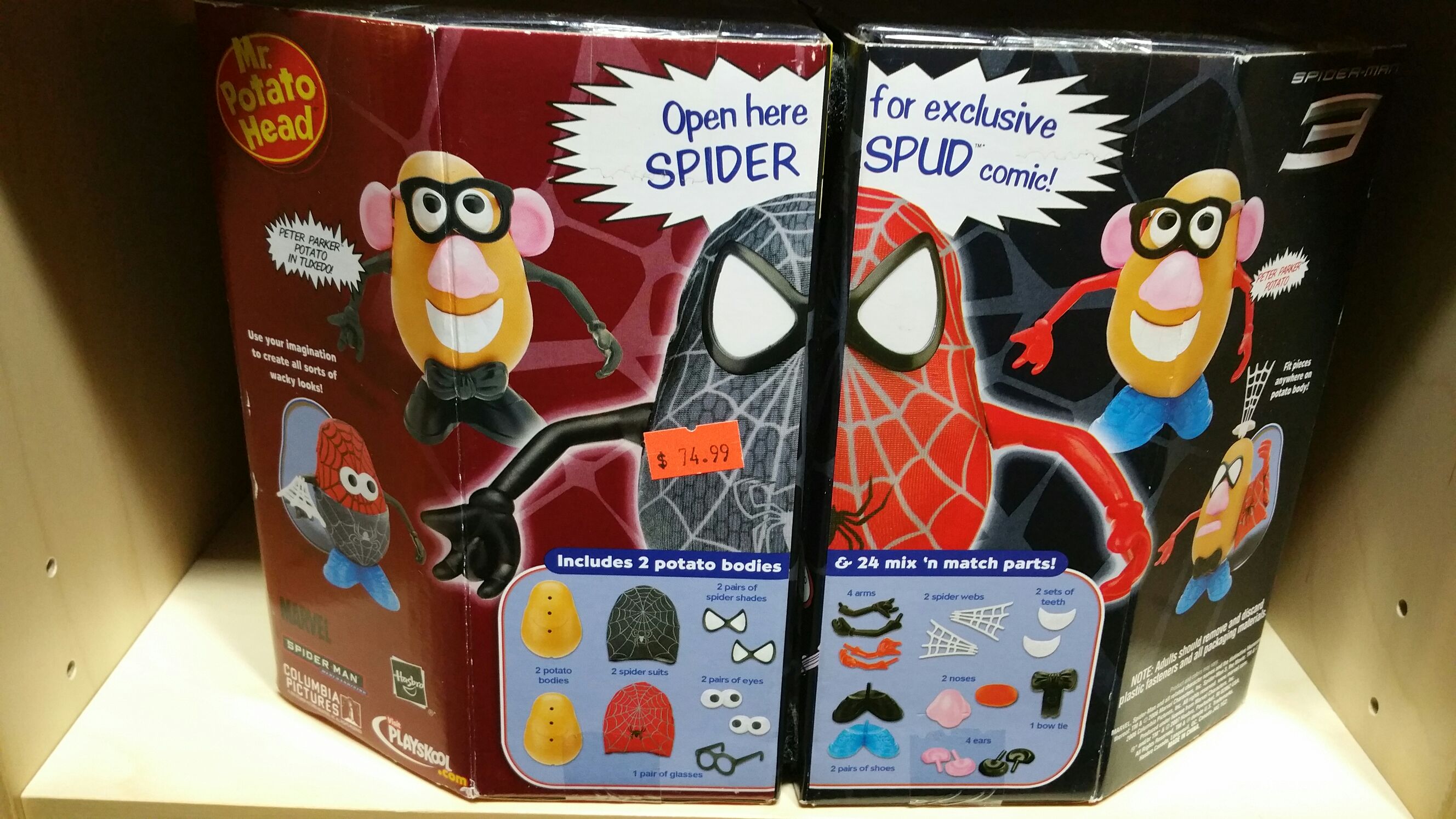 Potato Heads - Marvel: SPIDER SPUD Collector Set - Playskool/Hasbro (Marvel Universe) action figure collectible [Barcode 653569272748] - Main Image 2