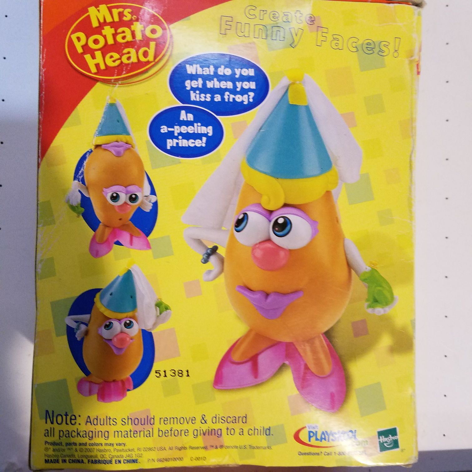 Princess Spud Mrs Potato Head - Playschool / Hasbro action figure collectible [Barcode 653569273127] - Main Image 2