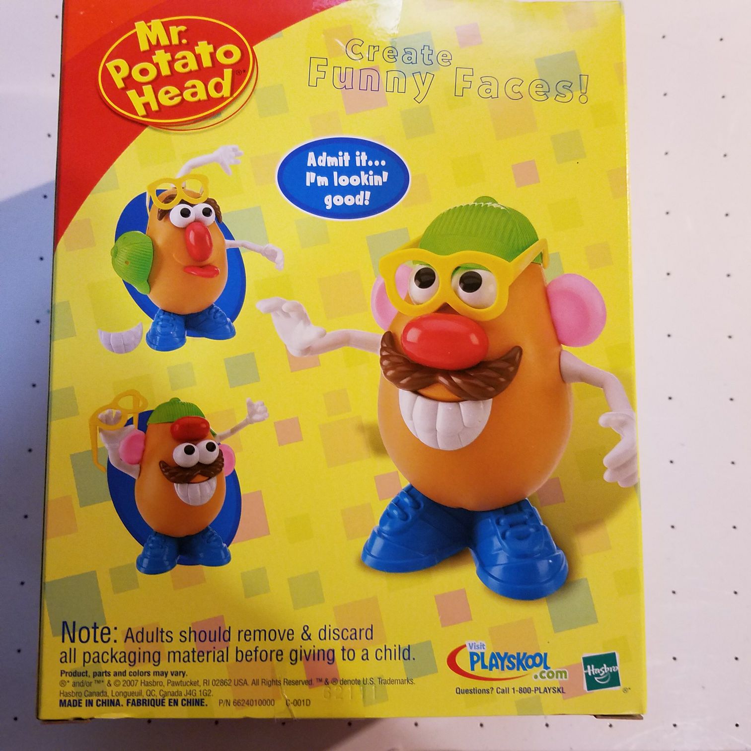 Mr Potato Head 2007 Version - Playschool / Hasbro action figure collectible [Barcode 653569273165] - Main Image 2