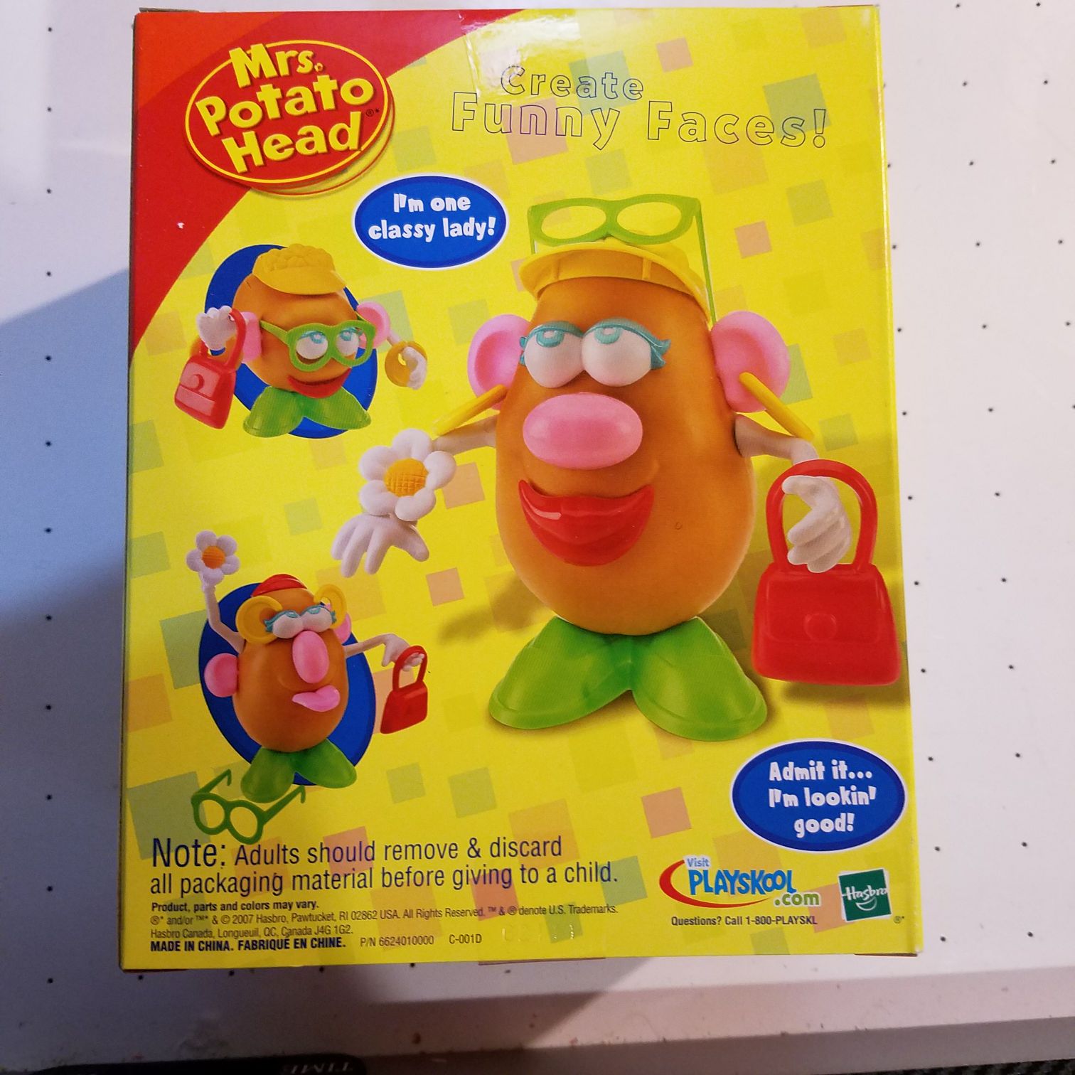 Mrs Potato Head 2007 Version - Playschool / Hasbro action figure collectible [Barcode 653569273172] - Main Image 2