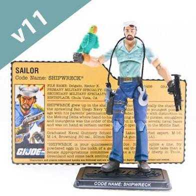 Shipwreck - Hasbro - G.I. Joe (G.I. Joe 3 3/4” 25th Anniversary) action figure collectible [Barcode 653569274650] - Main Image 4