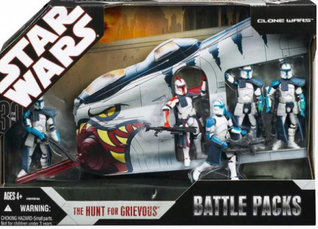 Hunt For Grievous (Clone Wars) - Battle Packs - Hasbro (Star Wars - 30th Anniversary Collection) action figure collectible [Barcode 653569276227] - Main Image 2