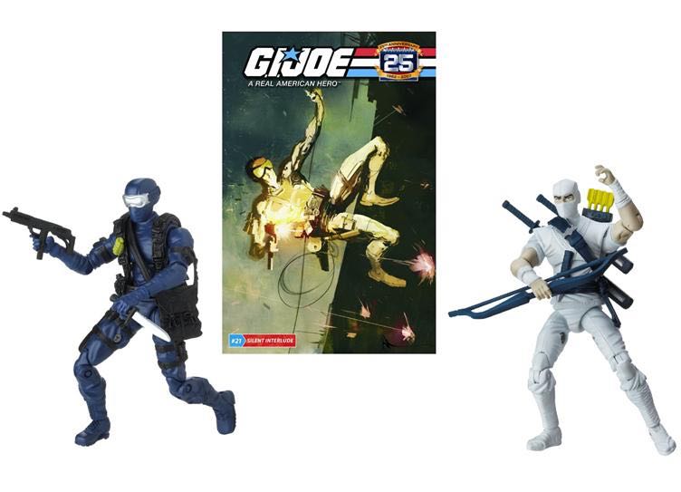Snake Eyes & Storm Shadow #21 - Hasbro (G.I. Joe 25th Anniversary Comic 2-pack Wave 4) action figure collectible [Barcode 653569284222] - Main Image 2