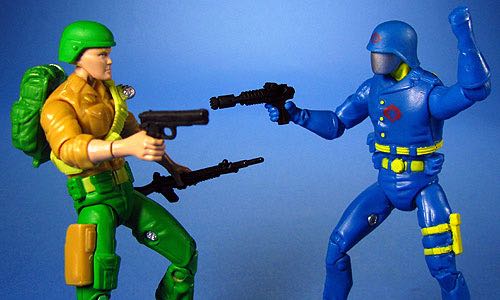 Duke & Cobra Commander - Hasbro - G.I. Joe (G.I. Joe 25th Anniversary) action figure collectible [Barcode 653569284246] - Main Image 2