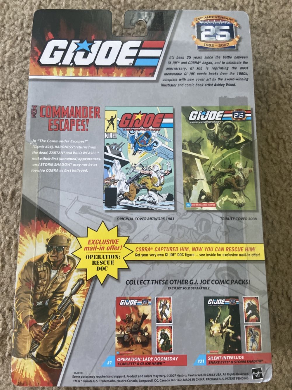 Duke & Cobra Commander - Hasbro - G.I. Joe (G.I. Joe 25th Anniversary) action figure collectible [Barcode 653569284246] - Main Image 3