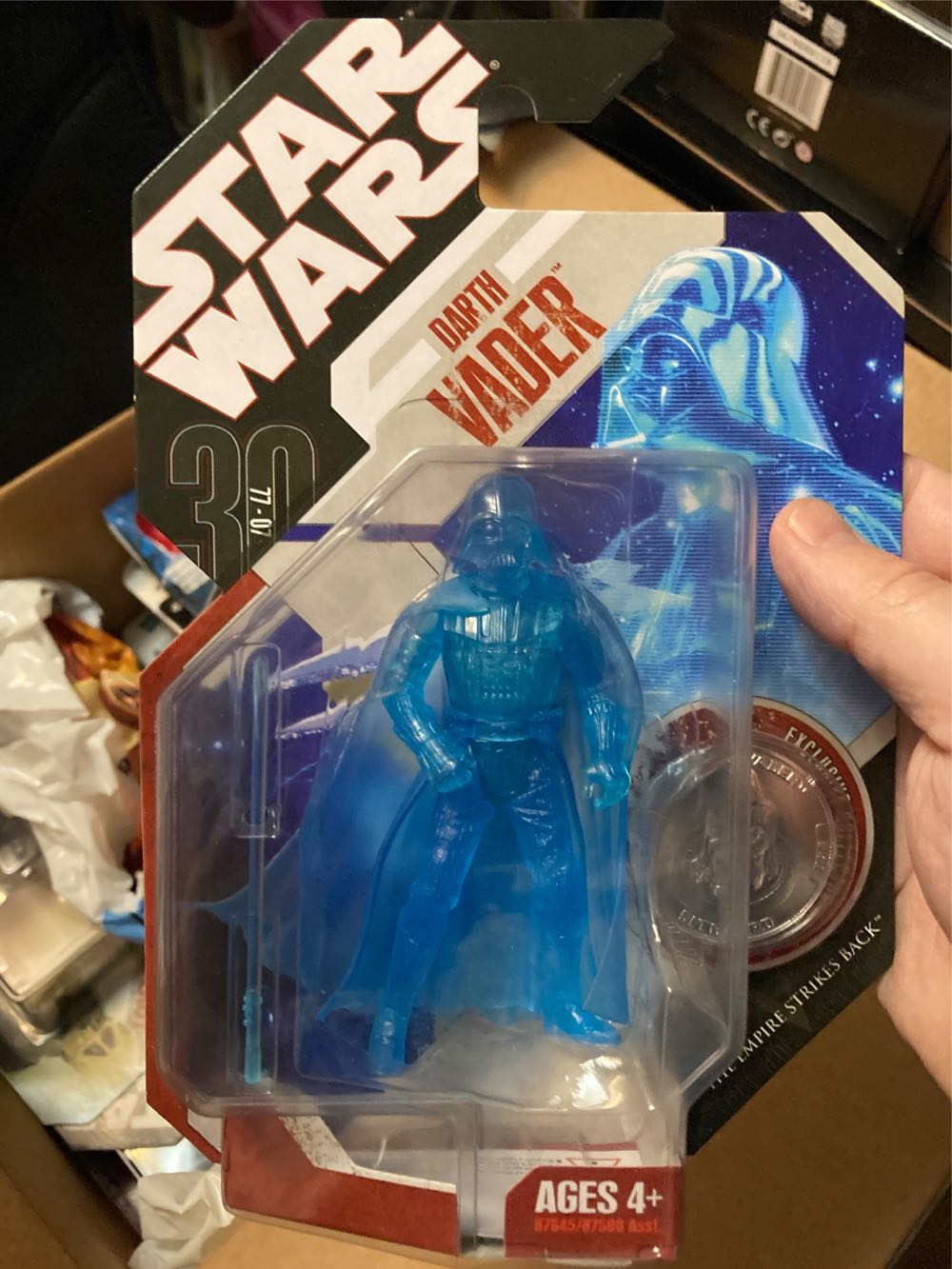 Darth Vader (Hologram) - Hasbro (Star Wars: 30th Anniversary: 3”) action figure collectible [Barcode 653569287094] - Main Image 4