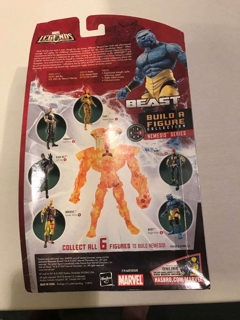 Marvel Legends Nemesis BAF Beast  - Toy Biz (Marvel: Legends: 6”) action figure collectible [Barcode 653569291305] - Main Image 2