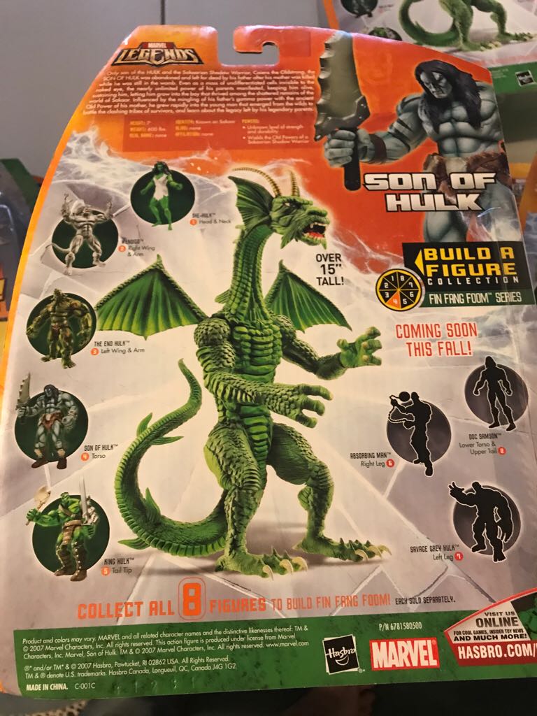 Marvel Legends Fin Fang Foom BAF Skaar: Son Of Hulk - Hasbro (Marvel Legends) (Marvel: Legends: 6”) action figure collectible [Barcode 653569291442] - Main Image 2