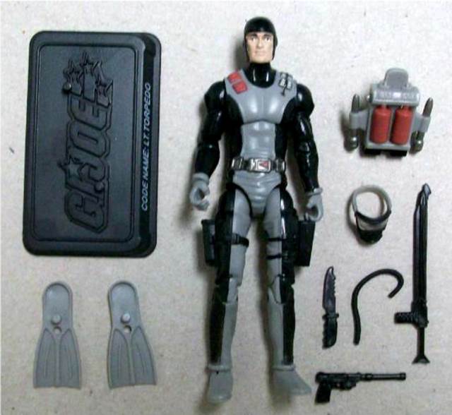 Lt. Torpedo - Hasbro - G.I. Joe (G.I. Joe 3 3/4” 25th Anniversary) action figure collectible [Barcode 653569292531] - Main Image 2