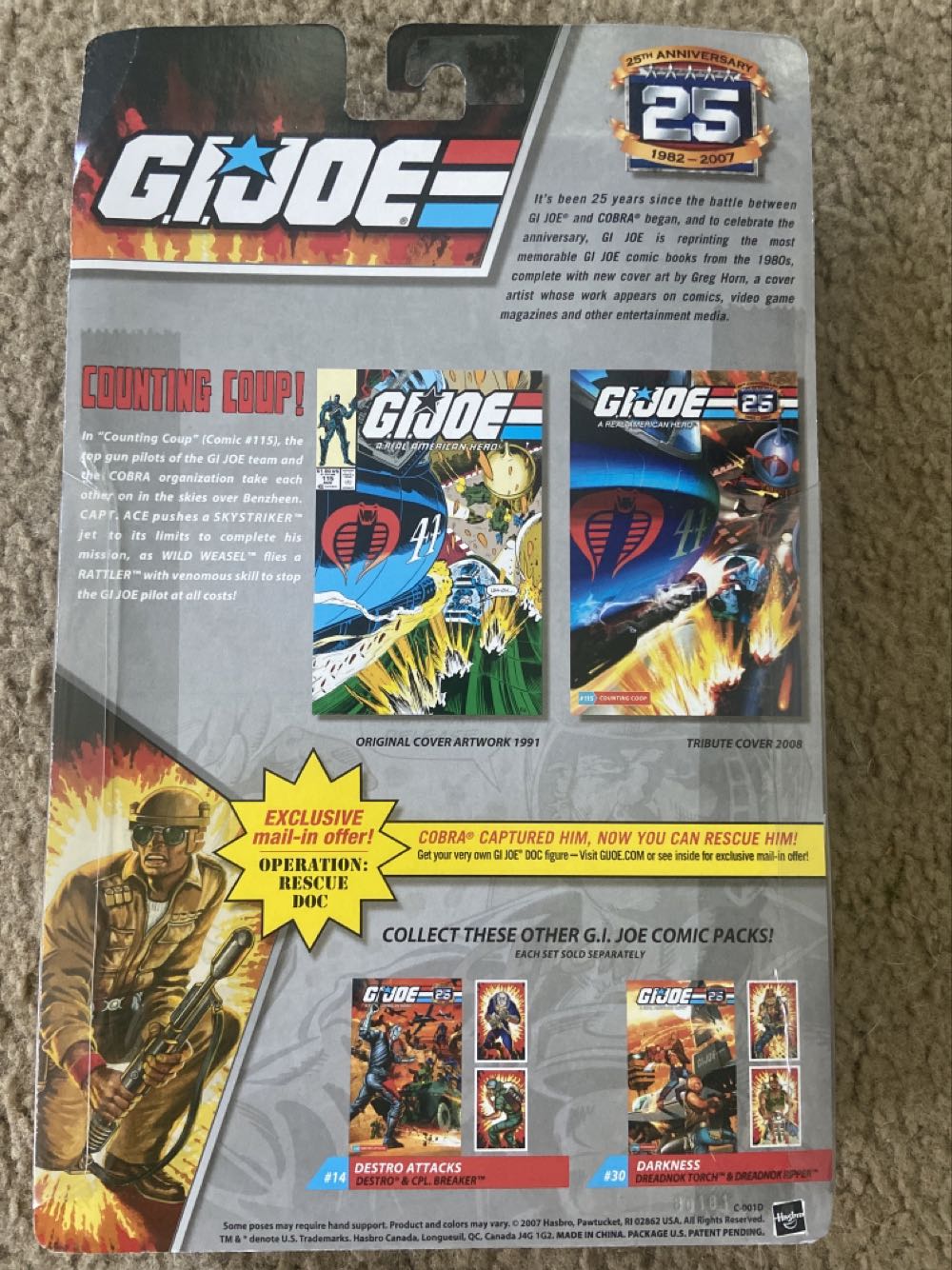 Capt. Ace & Wild Weasel - Hasbro (G.I. Joe 25th Anniversary Comic 2-pack Wave 4) action figure collectible [Barcode 653569293408] - Main Image 2
