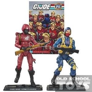 Crimson Guard & Scarred Cobra Officer - Hasbro (G.I. Joe 25th Anniversary Comic 2-pack Wave 4) action figure collectible [Barcode 653569293422] - Main Image 2