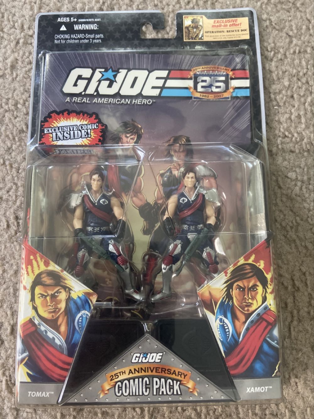TOMAX and XAMOT #36 - Hasbro (GI Joe 25th) action figure collectible [Barcode 653569293439] - Main Image 3