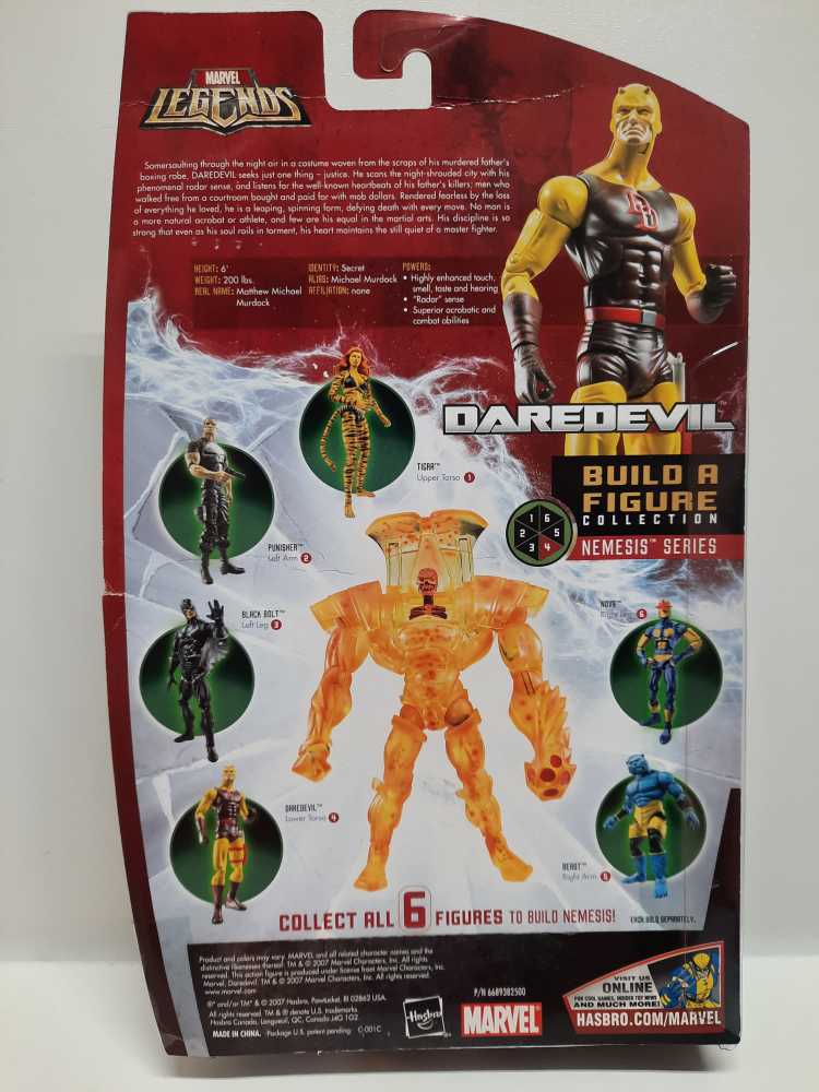 Marvel Legends Nemesis BAF Daredevil  - Hasbro (Marvel: Legends: 6”) action figure collectible [Barcode 653569293484] - Main Image 2