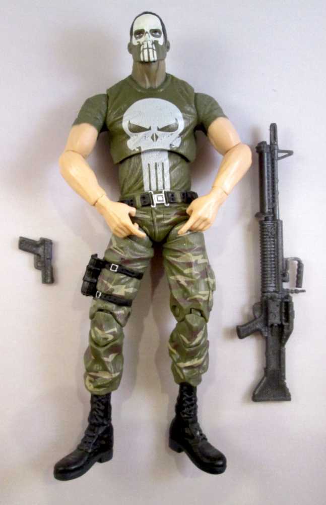 Marvel Legends Punisher (Vietnam Painted Face Variant) - Hasbro (Marvel: Legends: 6”) action figure collectible [Barcode 653569293491] - Main Image 4