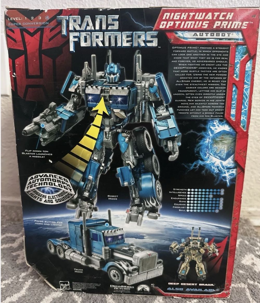 Transformers Movie 2007 Power Leader Class Optimus Prime - Hasbro (Transformers Movie 2007) action figure collectible [Barcode 653569293811] - Main Image 2