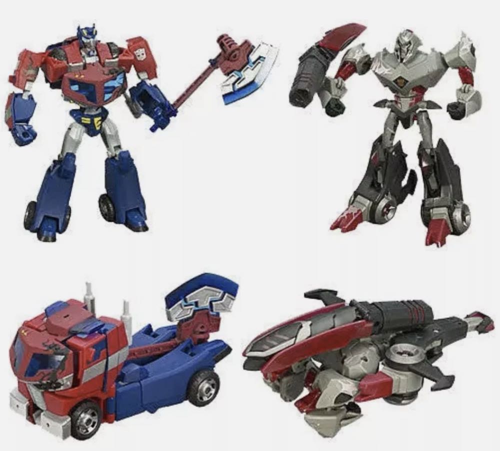 Transformers Animated Optimus Prime Vs Megatron - Hasbro (Transformers Animated) action figure collectible [Barcode 653569296065] - Main Image 4