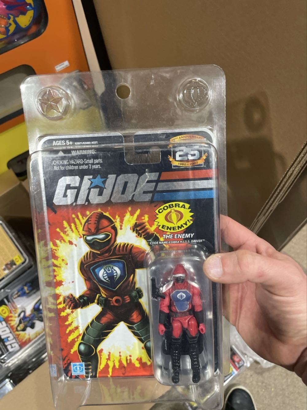 G.I. Joe: 25th Anniversary - Cobra H.I.S.S. Driver - Hasbro (G.I. Joe 3 3/4” 25th Anniversary) action figure collectible [Barcode 653569302780] - Main Image 4