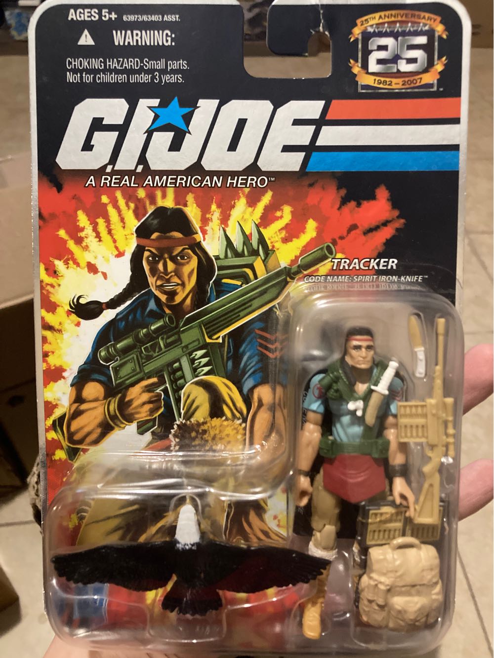 Spirit Iron Knife - Tracker - Hasbro (G.I. Joe 25th Anniversary) action figure collectible [Barcode 653569302803] - Main Image 4