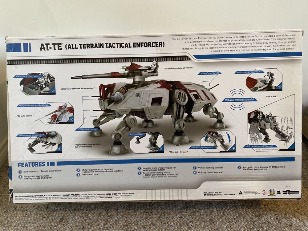 Vehicles AT-TE (All Terrain Tactical Enforcer) - Hasbro (2008-2013 The Clone Wars) action figure collectible [Barcode 653569304050] - Main Image 4