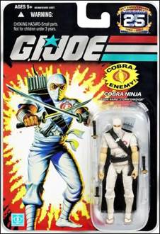 Gi Joe 25th Anniversary Cobra Ninja Storm Shadow - Hasbro (G. I. JOE) action figure collectible [Barcode 653569304425] - Main Image 2