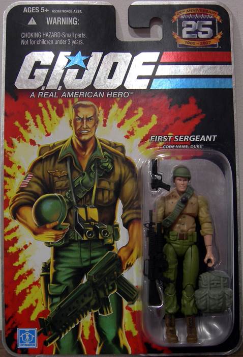 Duke [v23] - Hasbro (G.I. Joe 3 3/4” 25th Anniversary) action figure collectible [Barcode 653569304432] - Main Image 2