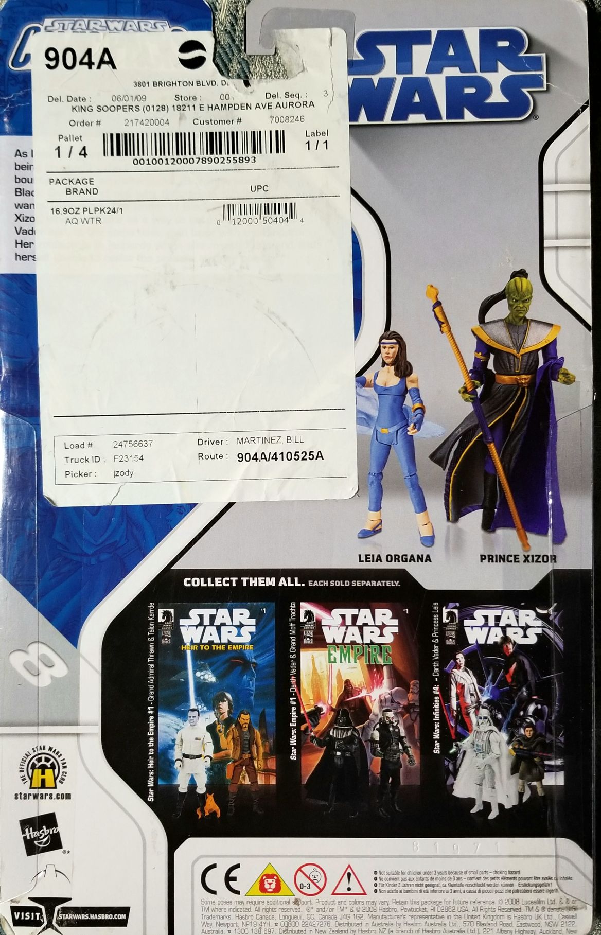 Leia Organa & Prince Xizor (Star Wars Shadows Of The Empire #4) - Hasbro (The Legacy Collection (2008)(Comic Packs)) action figure collectible [Barcode 653569308133] - Main Image 2