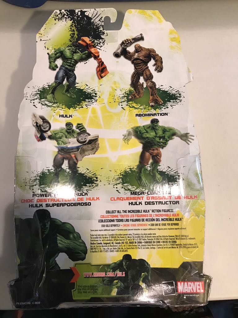 The Incredible Hulk: Hulk With Cop Car - Hasbro action figure collectible [Barcode 653569308348] - Main Image 2