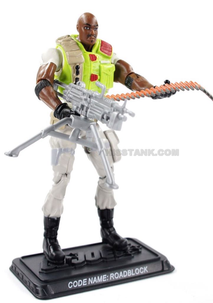 Roadblock - Heavy Machine Gunner - Hasbro (G.I. Joe: 25th Anniversary) action figure collectible [Barcode 653569309390] - Main Image 2