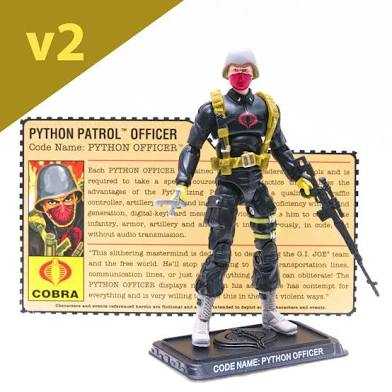 Python Officer - Python Patrol Officer - Hasbro (G.I. Joe 25th Anniversary) action figure collectible [Barcode 653569309406] - Main Image 4