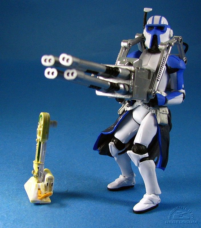 Clone Trooper Heavy Gunner - Hasbro (Star Wars: The Clone Wars) action figure collectible [Barcode 653569313199] - Main Image 4