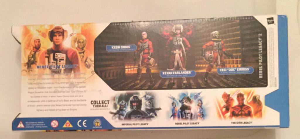 Rebel Pilot Series II 3-Pack (Cesi "Doc” Eirriss, Kesin Ommis & Keyan Farlander) - Hasbro (Star Wars) action figure collectible [Barcode 653569315377] - Main Image 2