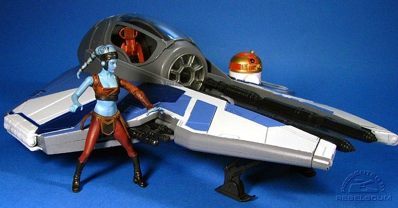 Aayla Secura’s Jedi Starfighter - Hasbro (Star Wars: Revenge of the Sith) action figure collectible [Barcode 653569317234] - Main Image 3
