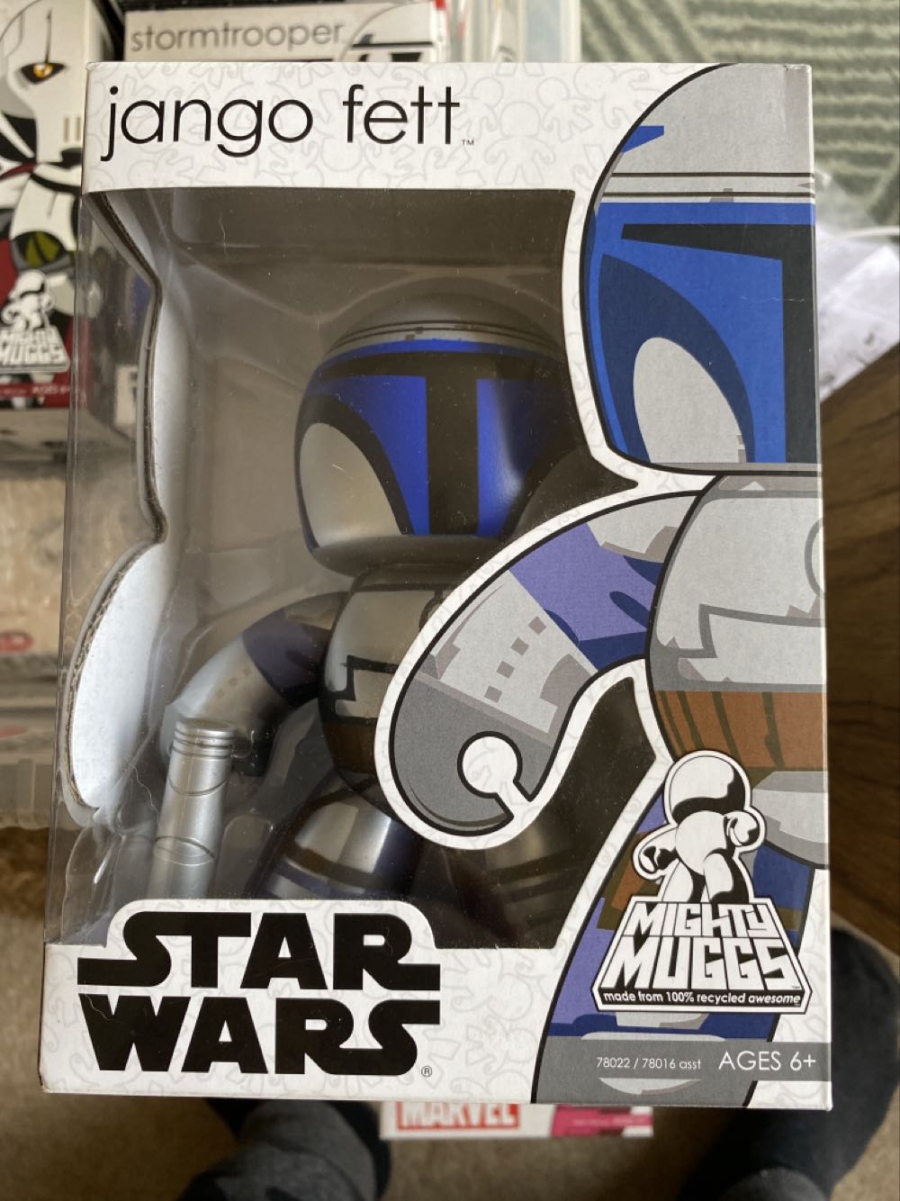 Jango Fett - Hasbro (Mighty Muggs) action figure collectible [Barcode 653569317265] - Main Image 2