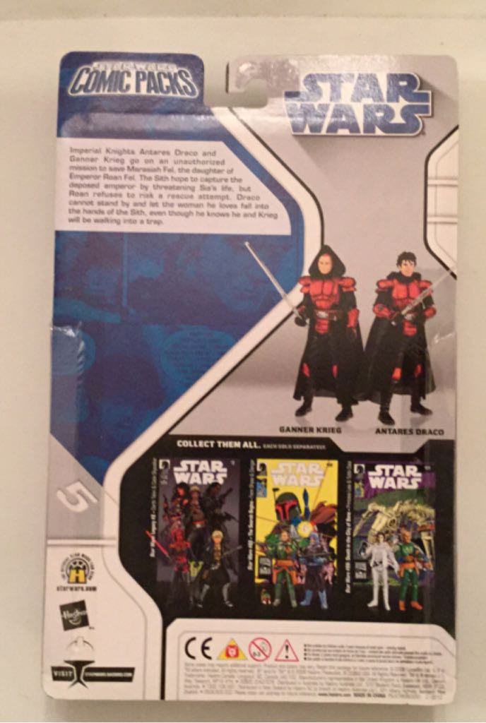 Antares Draco & Ganner Krieg (Star Wars: Legacy #6) - Hasbro (The Legacy Collection (2008)(Comic Packs)) action figure collectible [Barcode 653569318866] - Main Image 2