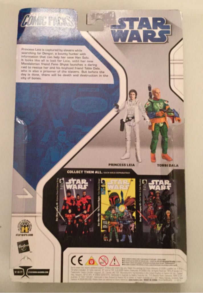 Princess Leia & Tobbi Dala (Star Wars #69 Death In The City Of Bone) - Hasbro (The Legacy Collection (2008)(Comic Packs)) action figure collectible [Barcode 653569318880] - Main Image 2