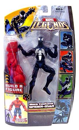 Marvel Legends Red Hulk BAF Series BLACK COSTUME SPIDER-MAN (Exclusive) - Hasbro (Marvel Legends) action figure collectible [Barcode 653569318910] - Main Image 1