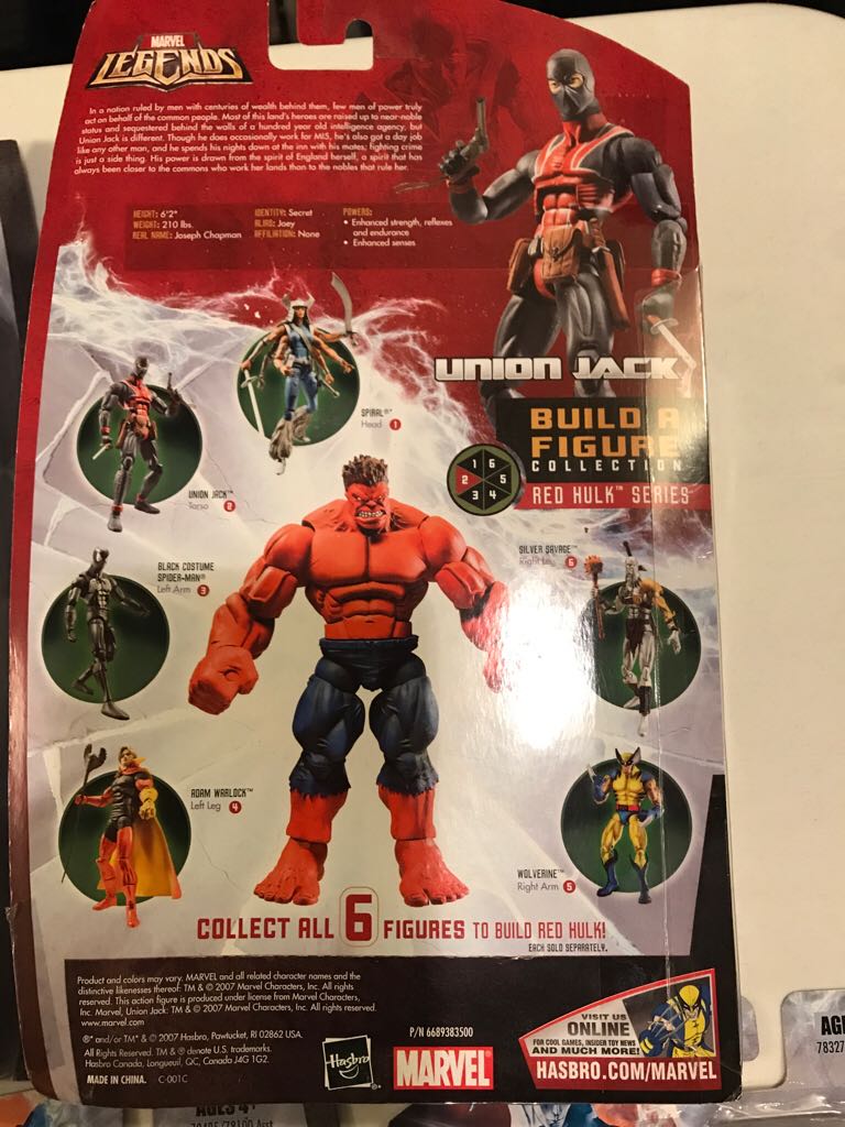 Union Jack - Marvel Legends (Hasbro) (Avengers) action figure collectible [Barcode 653569318927] - Main Image 2