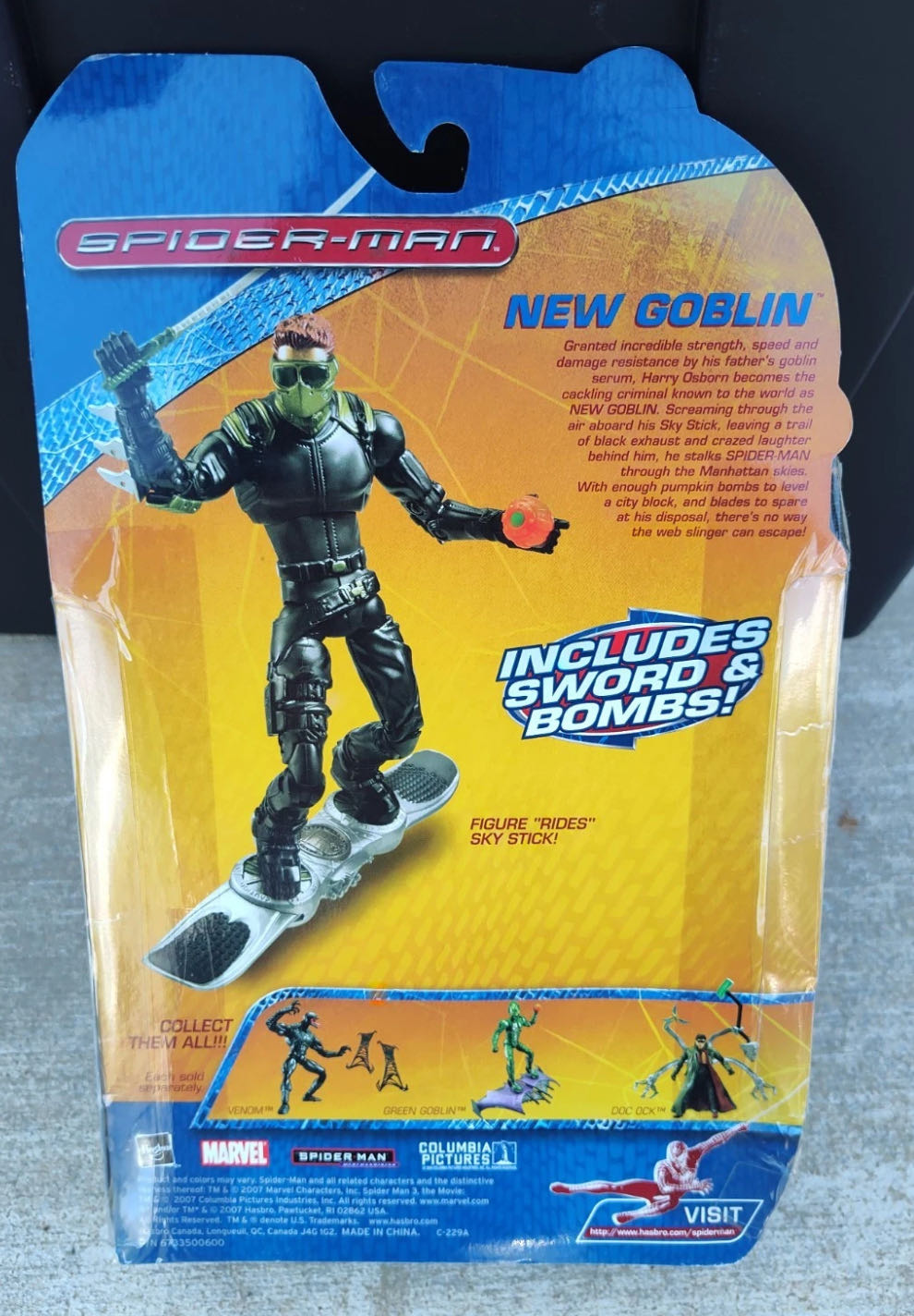 New Goblin - Hasbro (Marvel (Spider-Man Movies - Raimi)) action figure collectible [Barcode 653569319764] - Main Image 3