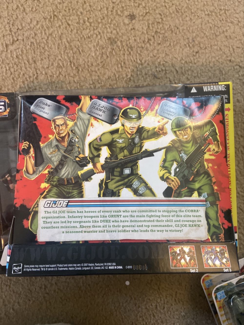 G.I. Joe 25th Anniversary: G.I. Joe Senior Ranking Officers - Hasbro (G.I. Joe 25th Anniversary) action figure collectible [Barcode 653569321491] - Main Image 3