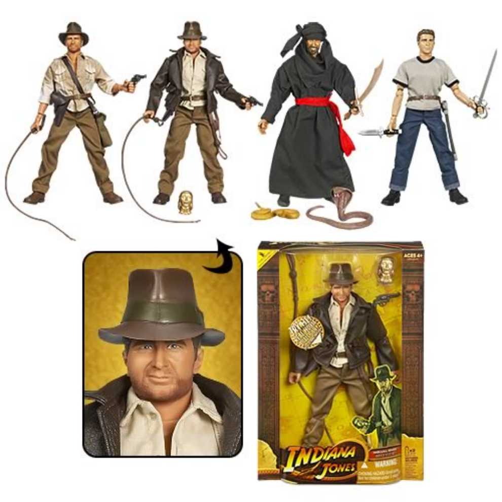 Indiana Jones 12”: INDIANA JONES Talking Action Figure Doll - Hasbro (Indiana Jones) action figure collectible [Barcode 653569322177] - Main Image 4