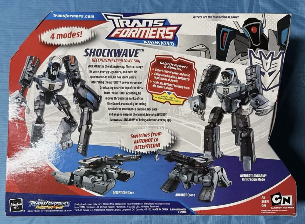 Transformers Animated Voyager Class Shockwave - Hasbro (Transformers Animated) action figure collectible [Barcode 653569323174] - Main Image 2