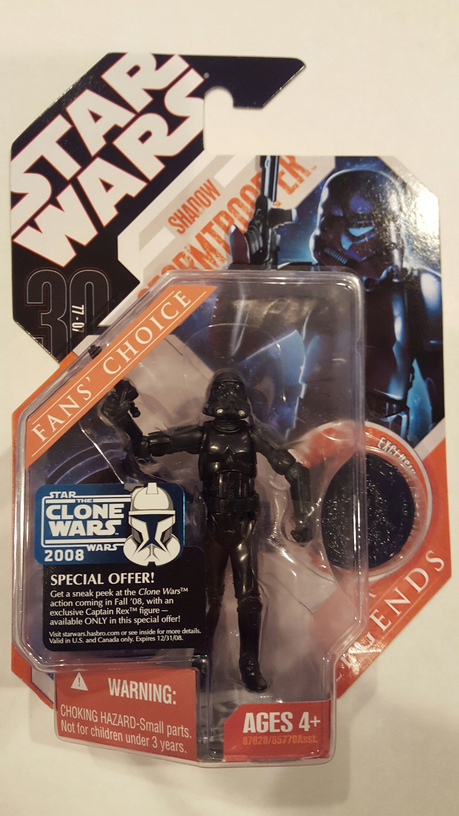 Shadow Stormtrooper - Hasbro (The 30th Anniversary Collection) action figure collectible [Barcode 653569323204] - Main Image 1