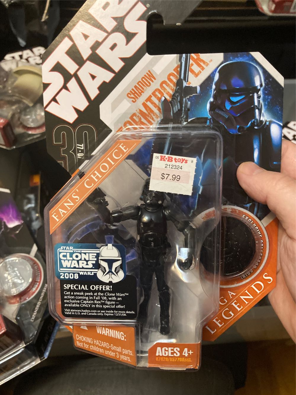 Shadow Stormtrooper - Hasbro (The 30th Anniversary Collection) action figure collectible [Barcode 653569323204] - Main Image 4