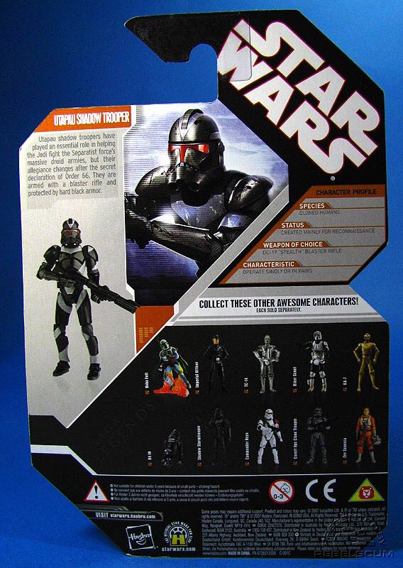 Utapau Shadow Trooper - 30th Anniversary Collection (Saga Legends) - Hasbro (Revenge Of The Sith) action figure collectible [Barcode 653569323211] - Main Image 2