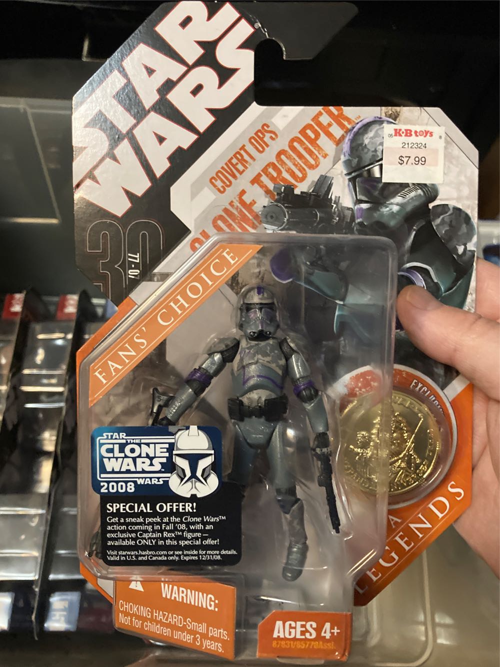 Covert Ops Clone Trooper - Hasbro (The 30th Anniversary Collection - Saga Legends) action figure collectible [Barcode 653569323235] - Main Image 4