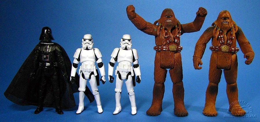 Darth Vader , (2) Stormtroopers, (2) Wookie Soldiers- Star Wars (Attack on Kashyyyk) - Hasbro (Star Wars) action figure collectible [Barcode 653569323600] - Main Image 2